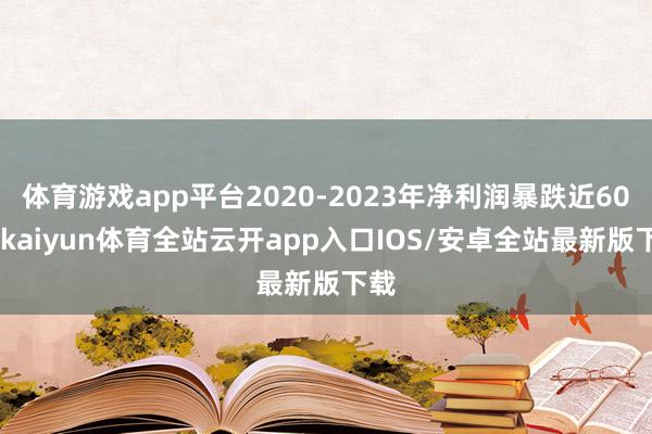 体育游戏app平台2020-2023年净利润暴跌近60%-kaiyun体育全站云开app入口IOS/安卓全站最新版下载