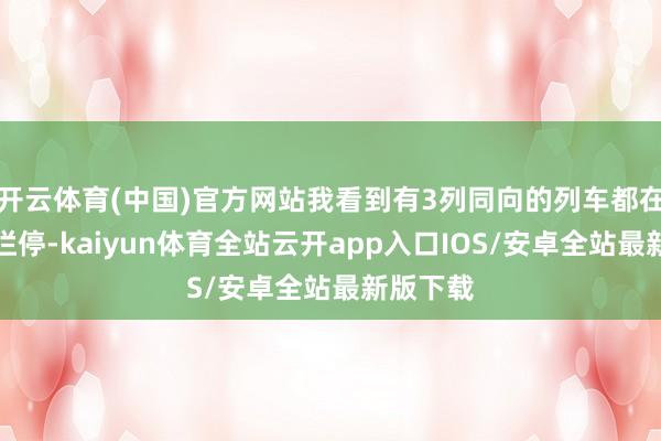 开云体育(中国)官方网站我看到有3列同向的列车都在路上被拦停-kaiyun体育全站云开app入口IOS/安卓全站最新版下载