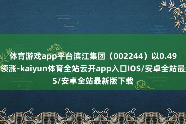 体育游戏app平台滨江集团（002244）以0.49%的涨幅领涨-kaiyun体育全站云开app入口IOS/安卓全站最新版下载