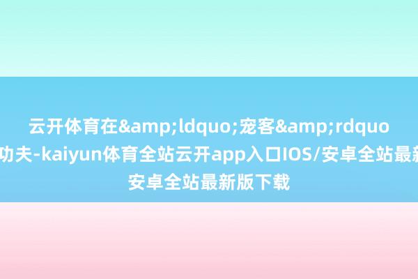 云开体育在&ldquo;宠客&rdquo;高下足功夫-kaiyun体育全站云开app入口IOS/安卓全站最新版下载