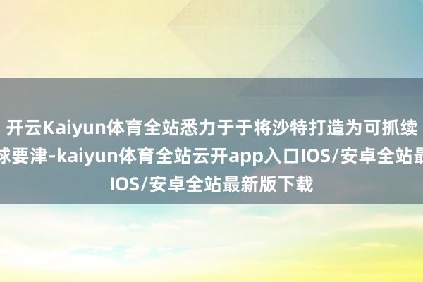 开云Kaiyun体育全站悉力于于将沙特打造为可抓续制造的全球要津-kaiyun体育全站云开app入口IOS/安卓全站最新版下载
