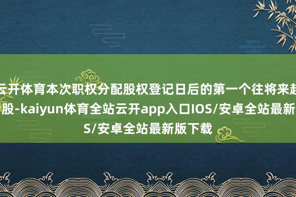云开体育本次职权分配股权登记日后的第一个往将来起收复转股-kaiyun体育全站云开app入口IOS/安卓全站最新版下载