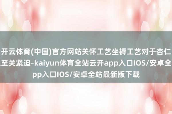 开云体育(中国)官方网站关怀工艺坐褥工艺对于杏仁七白饮的品性至关紧迫-kaiyun体育全站云开app入口IOS/安卓全站最新版下载